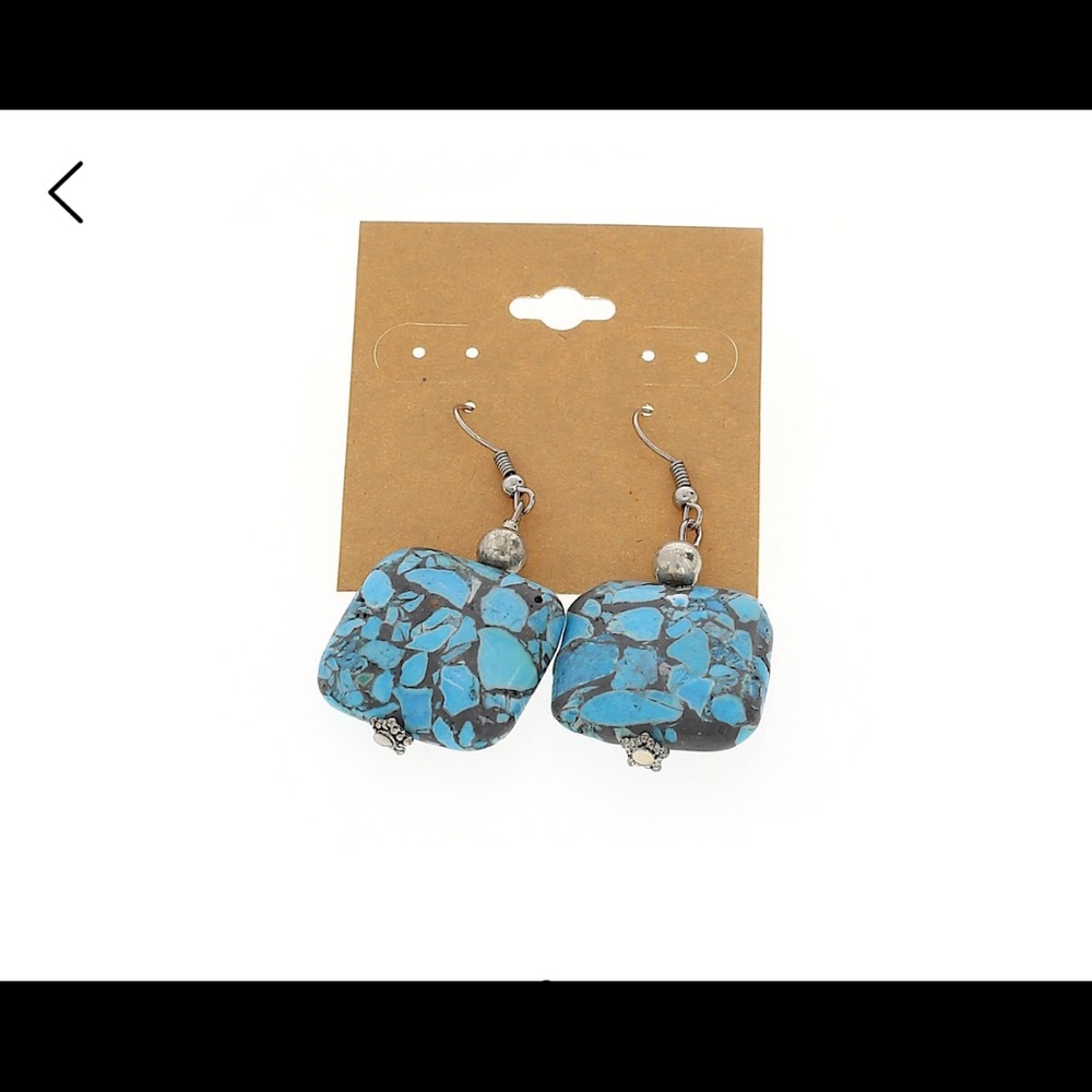 Beautifully made stone earrings